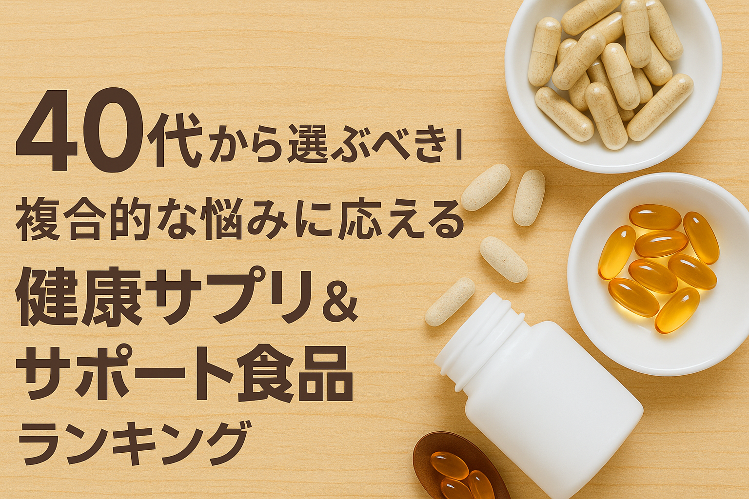 【2025年最新】40代から選ぶべき!複合的な悩みに応える健康サプリ&サポート食品ランキング10選|「活力」「生活習慣」「疲労回復」を徹底比較|三黒の美酢がおすすめ