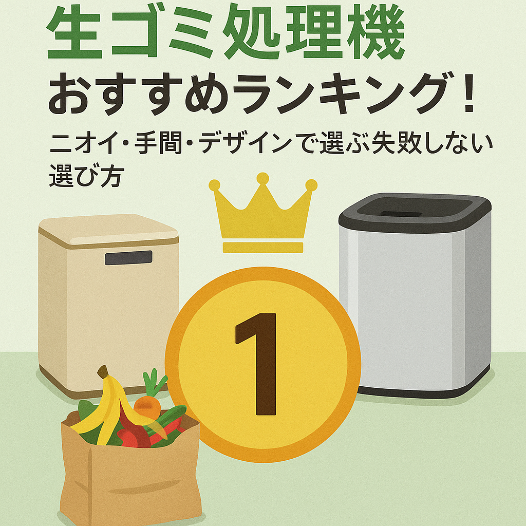 【2025年最新版】生ゴミ処理機おすすめランキング6選！ニオイ・手間・デザインで選ぶ失敗しない選び方