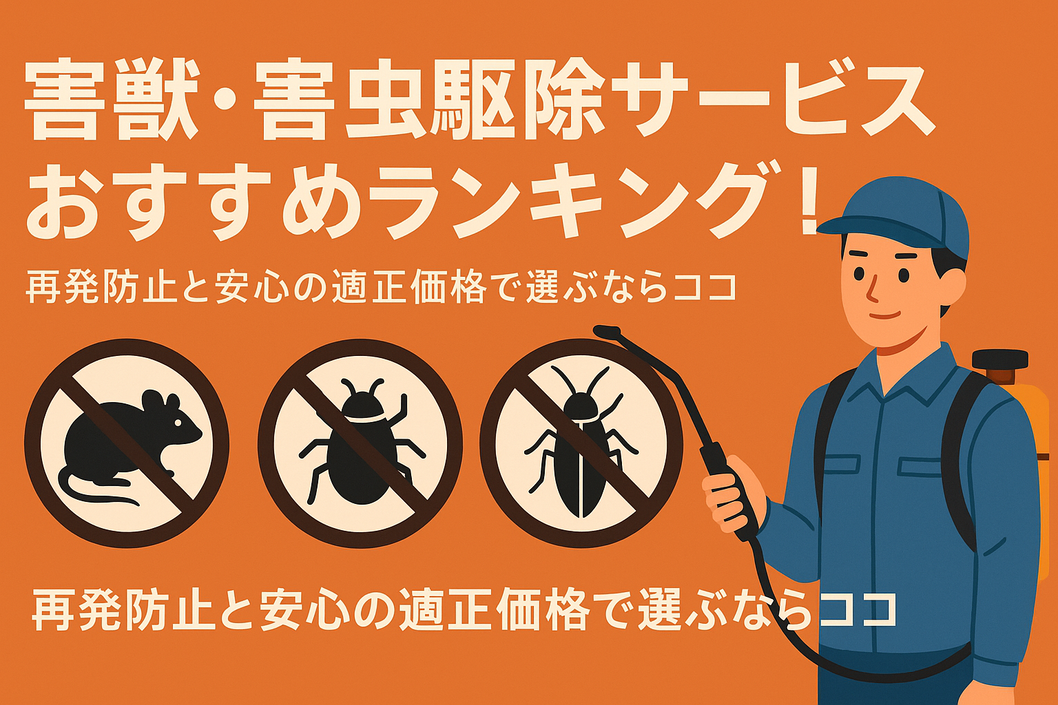 【2025年最新】害獣・害虫駆除サービスおすすめランキング10選！再発防止と安心の適正価格で選ぶなら害獣駆除のROY・シロアリ駆除のキャッツ・ネズミ駆除のキャッツ