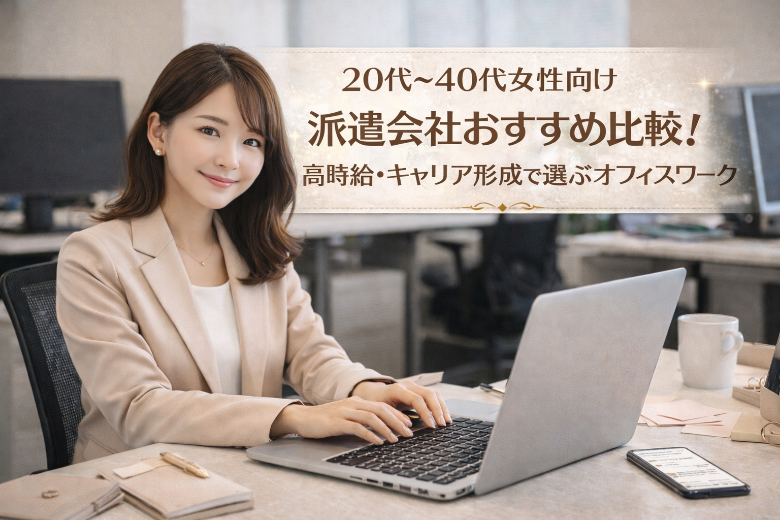 2025年最新｜20代〜40代女性向け派遣会社おすすめ比較！高時給・キャリア形成で選ぶオフィスワーク|パソナがおすすめ