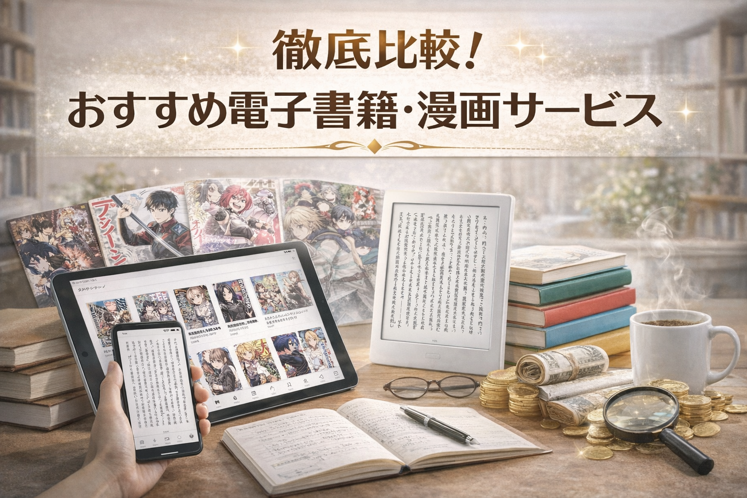 徹底比較！おすすめ電子書籍・漫画サービス5選|Renta！がおすすめ