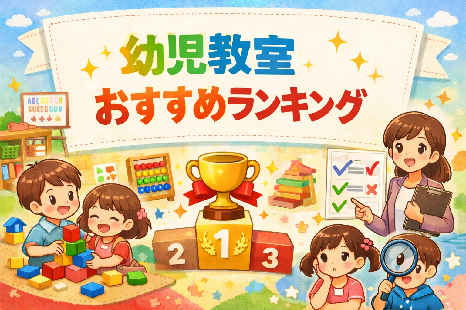 【2026年最新】幼児教室おすすめランキング｜後悔しない選び方と徹底比較｜ベビーパークやミキハウスがおすすめ