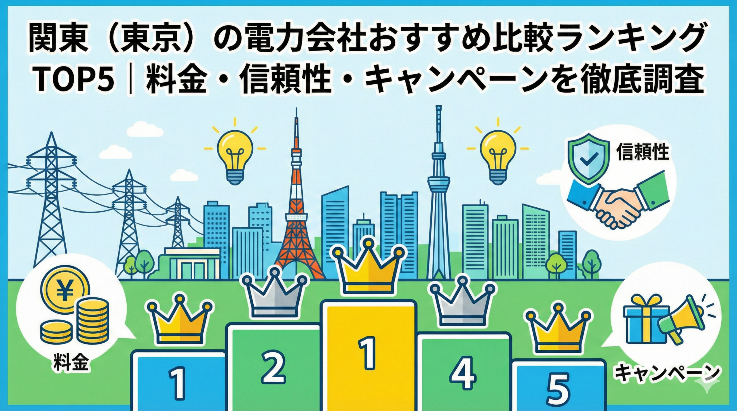 【2026年最新】関東（東京）の電力会社おすすめ比較ランキングTOP5｜料金・信頼性・キャンペーンを徹底調査|シン・エナジーがおすすめ