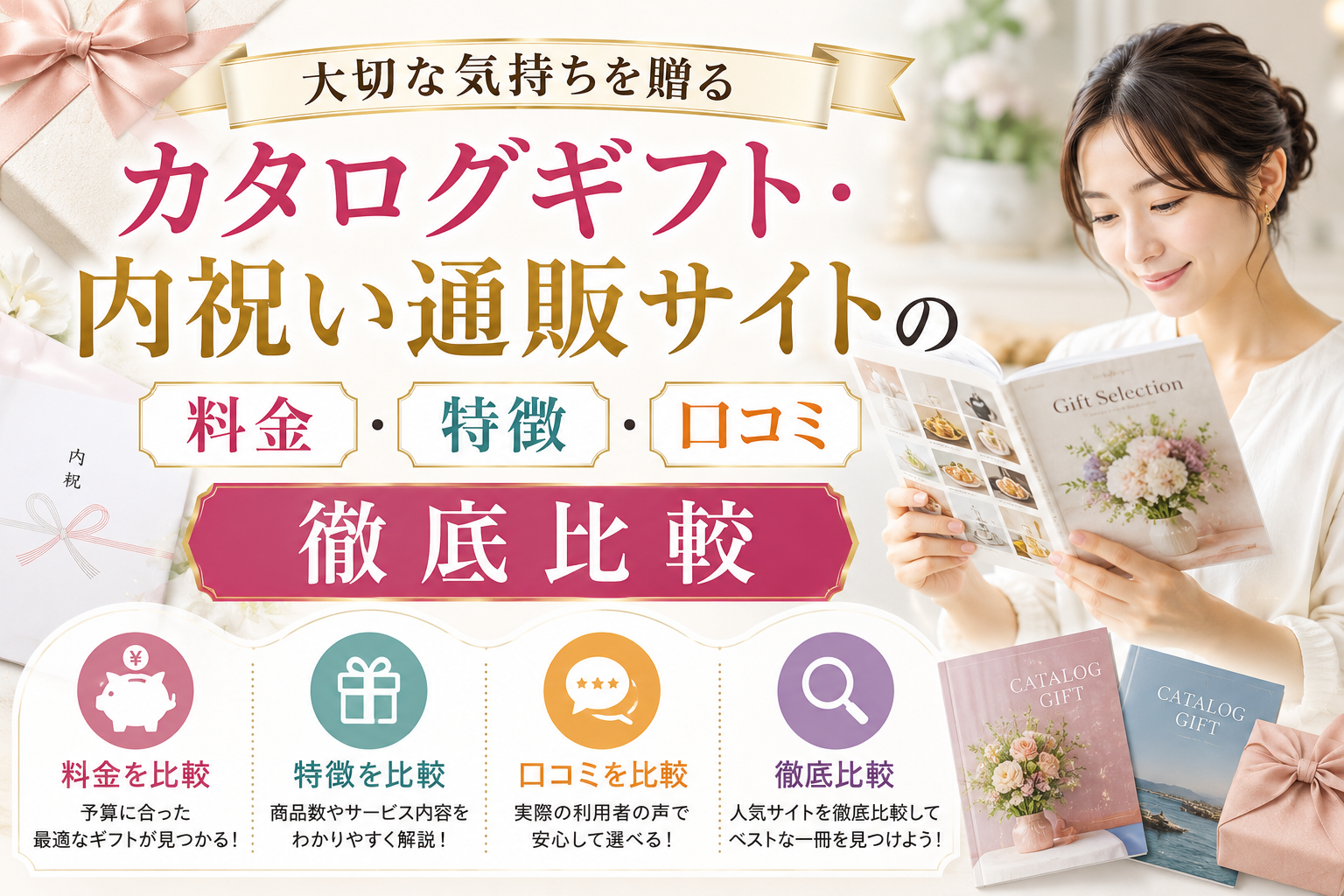 カタログギフト・内祝い通販サイトの料金・特徴・口コミ徹底比較 | コンセントが筆者のおすすめ