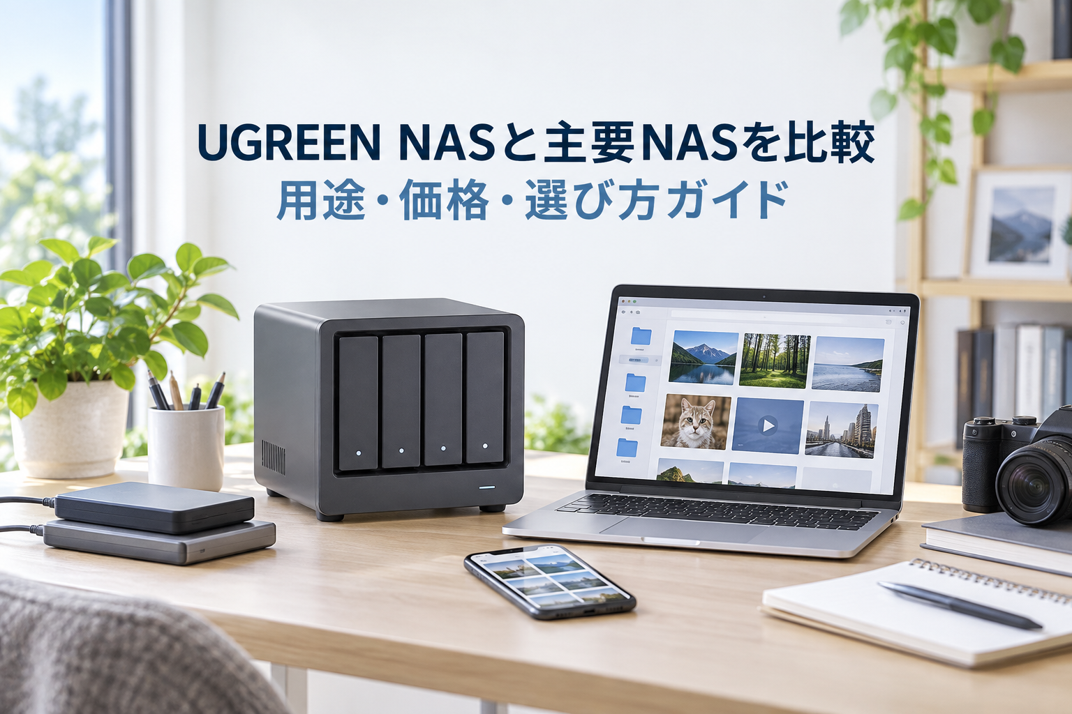 UGREEN NASと主要NASを比較｜用途・価格・選び方ガイド