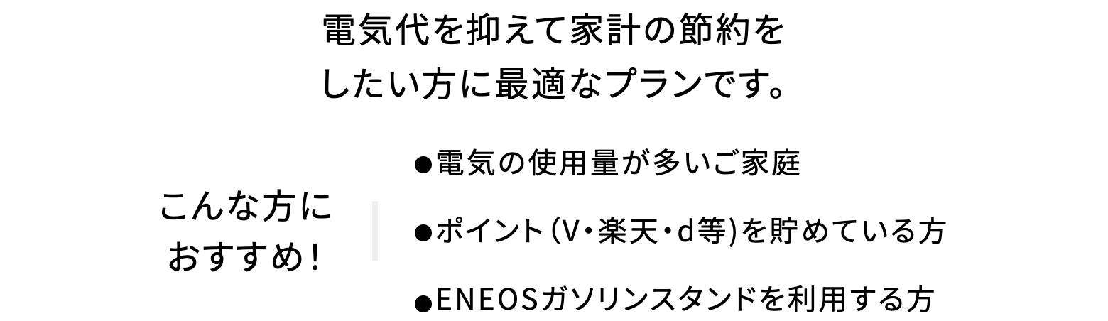 ENEOSでんき公式サイトのVプラン説明